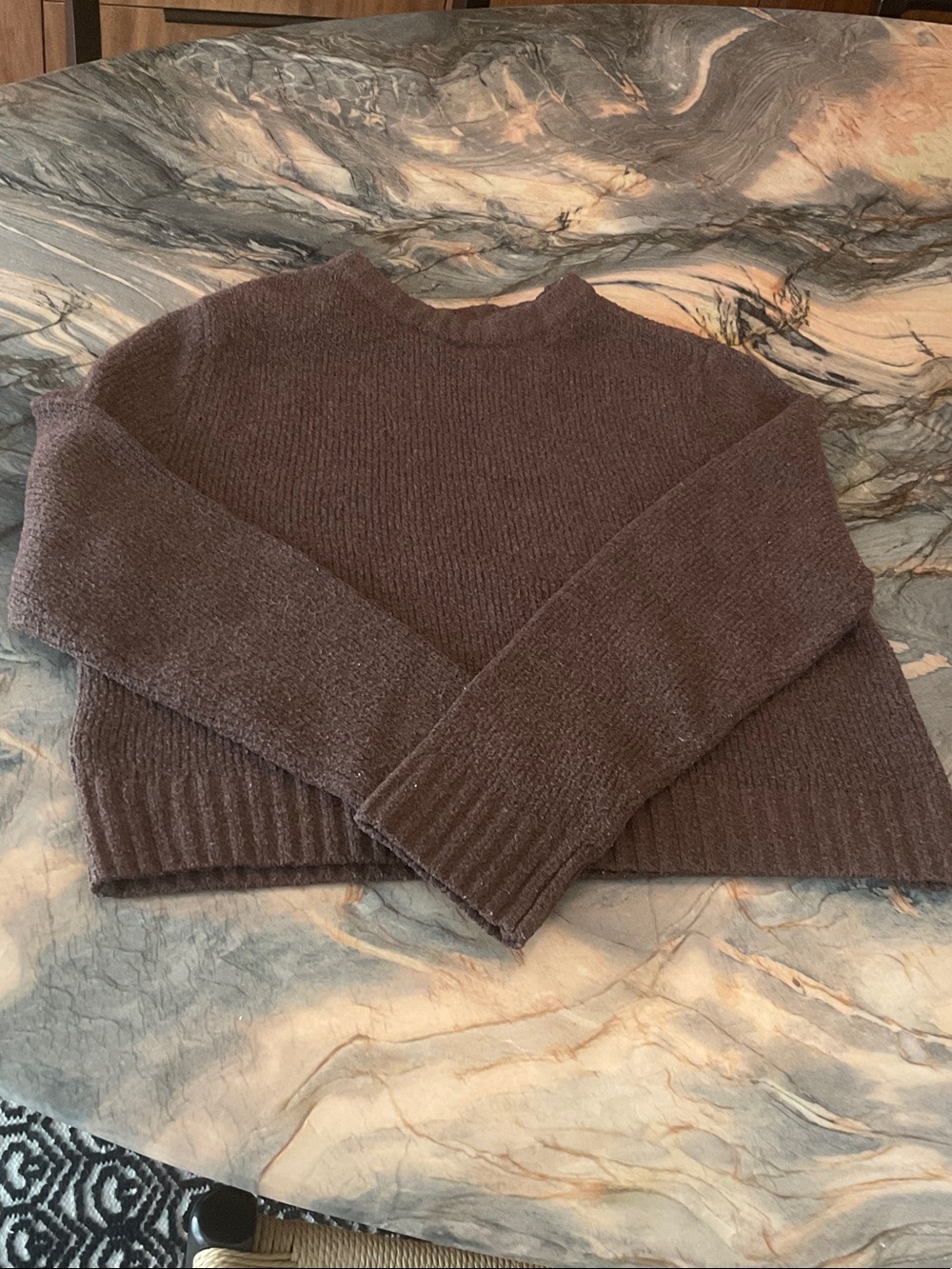 Cozy Women's Brown Crewneck Sweater